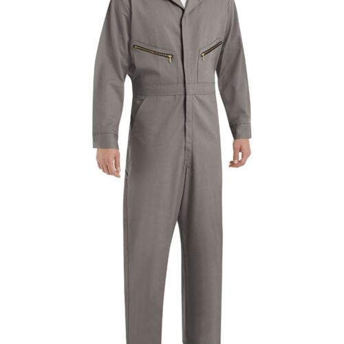 Men's Extended Sizes Zip-Front Cotton Coverall Thumbnail