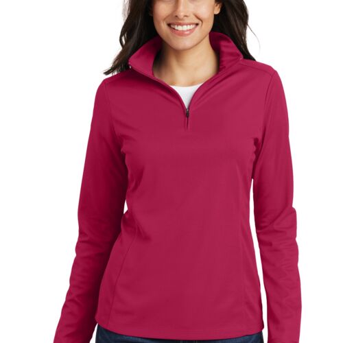 Port Authority® Women's Pinpoint Mesh 1/2-Zip Thumbnail