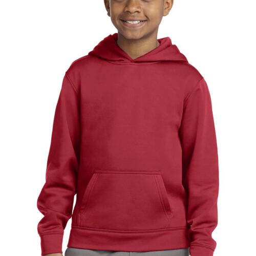 Youth Sport Wick ® Fleece Hooded Pullover (NAME+NUMBER) Thumbnail