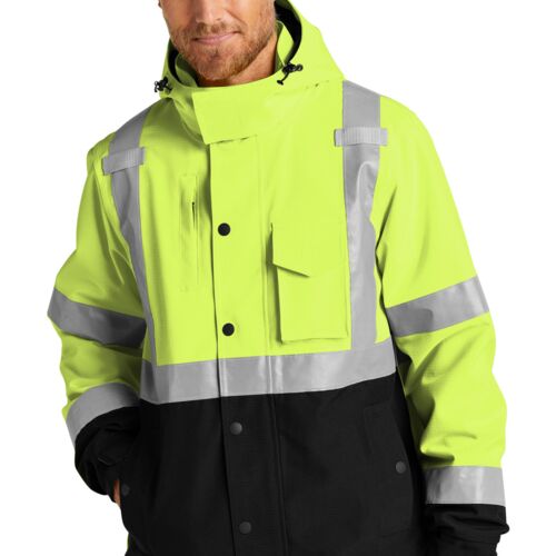 Ansi 107 Class 3 Waterproof Insulated Ripstop Bomber Jacket (SHOPCSM) Thumbnail