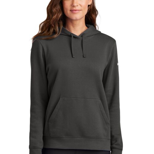 Nike Women's Club Fleece Sleeve Swoosh Pullover Hoodie (Yeo & Yeo) Thumbnail