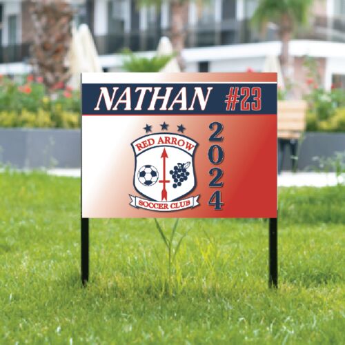 Red Arrow Soccer Club Yard Sign 1 Thumbnail