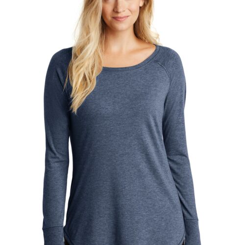 Women's Perfect Tri® Long Sleeve Tunic Tee (CUSTOM BACK/SLEEVE) Thumbnail
