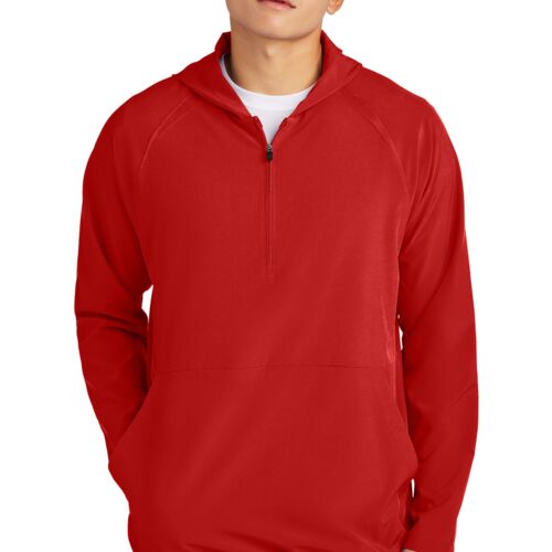 Sport-Tek® Repeat 1/2-Zip Long Sleeve Hooded Jacket (Sherriff Goslin) Thumbnail