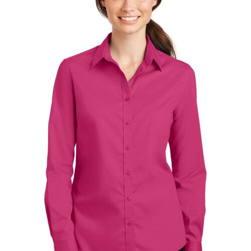 Port Authority® Women's SuperPro™ Twill Shirt Thumbnail