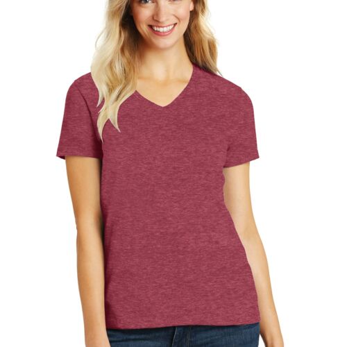 Women’s Perfect Blend® CVC V-Neck Tee Thumbnail