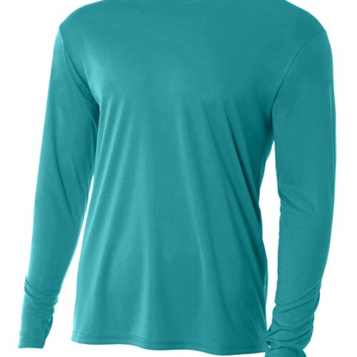 A4 Cooling Performance Long Sleeve Tee (PCMS Water Polo) Thumbnail