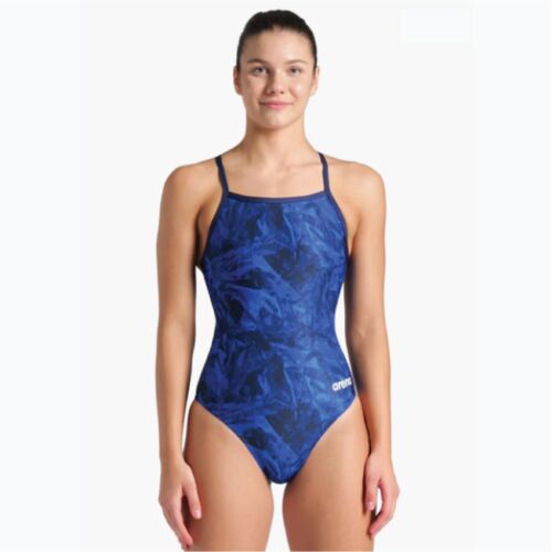 Arena Women's Team Crackle Lightdrop Back One Piece Swimsuit Thumbnail