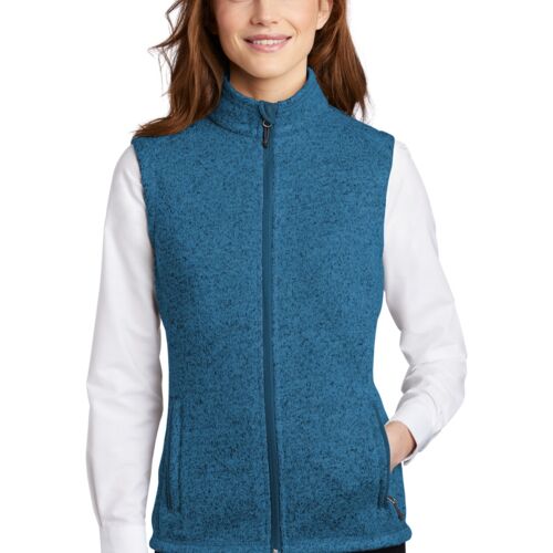 Port Authority® Women's Sweater Fleece Vest (Jaqua) Thumbnail