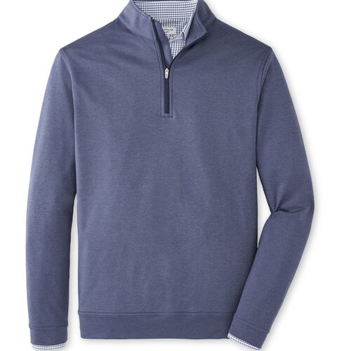 Peter Millar Men's Perth Performance Melange Quarter-Zip Thumbnail