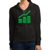 Women's Fitted Jersey Full Zip Hoodie Thumbnail