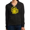 Women's Fitted Jersey Full Zip Hoodie Thumbnail