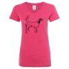Women’s Glitter V-Neck T-Shirt Thumbnail