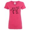 Women’s Glitter V-Neck T-Shirt Thumbnail