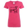 Women’s Glitter V-Neck T-Shirt Thumbnail