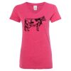 Women’s Glitter V-Neck T-Shirt Thumbnail