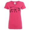 Women’s Glitter V-Neck T-Shirt Thumbnail