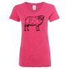 Women’s Glitter V-Neck T-Shirt Thumbnail