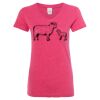 Women’s Glitter V-Neck T-Shirt Thumbnail