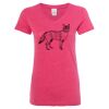 Women’s Glitter V-Neck T-Shirt Thumbnail