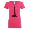 Women’s Glitter V-Neck T-Shirt Thumbnail