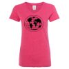 Women’s Glitter V-Neck T-Shirt Thumbnail