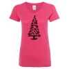 Women’s Glitter V-Neck T-Shirt Thumbnail
