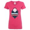 Women’s Glitter V-Neck T-Shirt Thumbnail