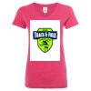 Women’s Glitter V-Neck T-Shirt Thumbnail