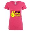Women’s Glitter V-Neck T-Shirt Thumbnail