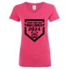 Women’s Glitter V-Neck T-Shirt Thumbnail