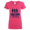 Women’s Glitter V-Neck T-Shirt Thumbnail