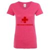 Women’s Glitter V-Neck T-Shirt Thumbnail