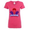 Women’s Glitter V-Neck T-Shirt Thumbnail