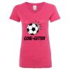 Women’s Glitter V-Neck T-Shirt Thumbnail