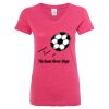 Women’s Glitter V-Neck T-Shirt Thumbnail
