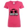 Women’s Glitter V-Neck T-Shirt Thumbnail