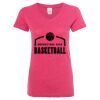 Women’s Glitter V-Neck T-Shirt Thumbnail