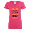 Women’s Glitter V-Neck T-Shirt Thumbnail