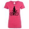 Women’s Glitter V-Neck T-Shirt Thumbnail
