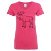 Women’s Glitter V-Neck T-Shirt Thumbnail