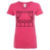 Women’s Glitter V-Neck T-Shirt Thumbnail