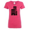 Women’s Glitter V-Neck T-Shirt Thumbnail