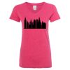 Women’s Glitter V-Neck T-Shirt Thumbnail