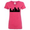 Women’s Glitter V-Neck T-Shirt Thumbnail