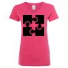 Women’s Glitter V-Neck T-Shirt Thumbnail