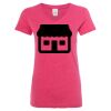 Women’s Glitter V-Neck T-Shirt Thumbnail