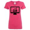 Women’s Glitter V-Neck T-Shirt Thumbnail