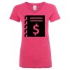 Women’s Glitter V-Neck T-Shirt Thumbnail