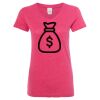 Women’s Glitter V-Neck T-Shirt Thumbnail